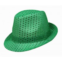 Fedora Hats – 12 PCS Green - HT-5130GN